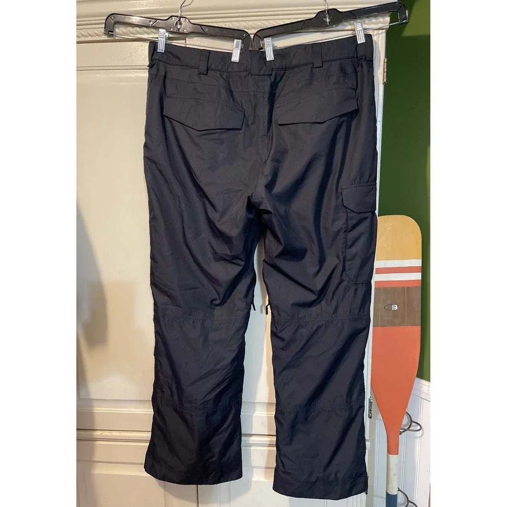 Stoic Insulated Cargo Pocket Snow Pants Men XXL Black Zippers Logo